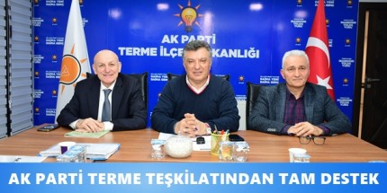"Başkanımızın Yanındayız, Terme İçin Hizmette Kararlıyız"